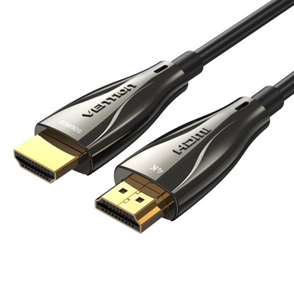 VENTION Optical HDMI Male to Male Cable 100M Black Zinc Alloy Type (ALABAD) (VENALABAD)-VENALABAD
