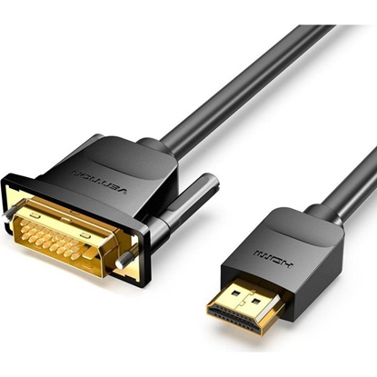 VENTION HDMI to DVI Cable 2M Black (ABFBH) (VENABFBH)-VENABFBH