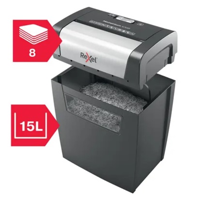 Rexel Momentum X308 Paper Shredder Cross cut (2104570EU) (REX2104570EU)-REX2104570EU