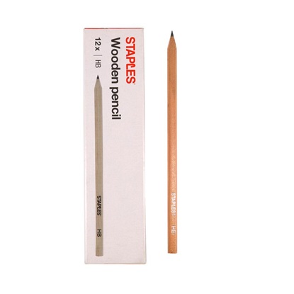 Staples 2650 Pencil Unvarnished HB (2650686) (STP2650686)-STP2650686