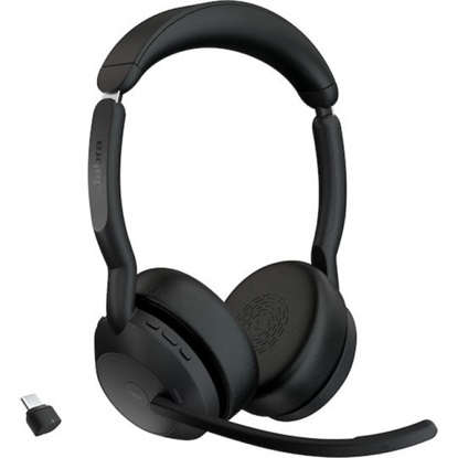 Jabra Headset Evolve2 55 MS Stereo Bluetooth USB-C (25599-999-899) (JAB25599-999-899)-JAB25599-999-899