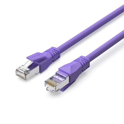 VENTION Cat.6A SFTP Industrial Flexible Patch Cable 0.2M Purple (IBMVAH) (VENIBMVAH)-VENIBMVAH