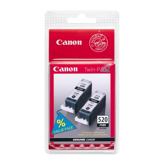 Canon Μελάνι Inkjet PGI-520BKTP Black Twin Pack (2932B012)