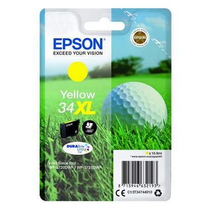 Epson Μελάνι Inkjet No.34XL Yellow (C13T34744010)