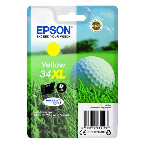 Epson Μελάνι Inkjet No.34XL Yellow (C13T34744010)