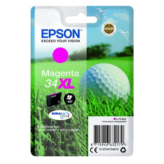 Epson Μελάνι Inkjet No.34XL Magenta (C13T34734010)