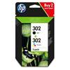 HP Μελάνι Inkjet No.302 Black & Colour 2-Pack (X4D37AE)