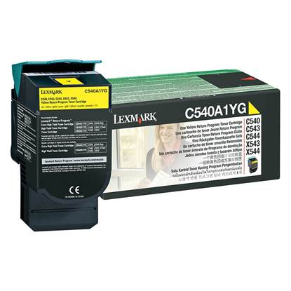 LEXMARK C54x/X543 SC YELLOW TNR (1k) (C540A1Y)