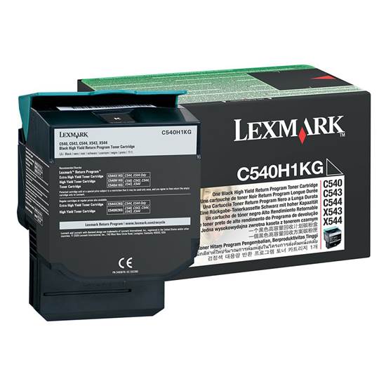 LEXMARK C54x/X543 HC BLK TNR (2,5k) (C540H1K)