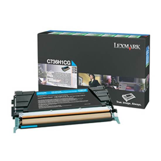 LEXMARK C73x/X73x  CYAN TONER (10k) (C736H1C)