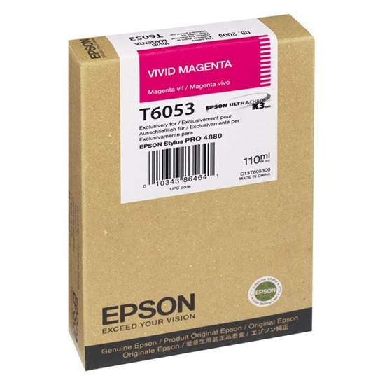 Epson Μελάνι Inkjet T6053 Vivid Magenta (C13T605300)