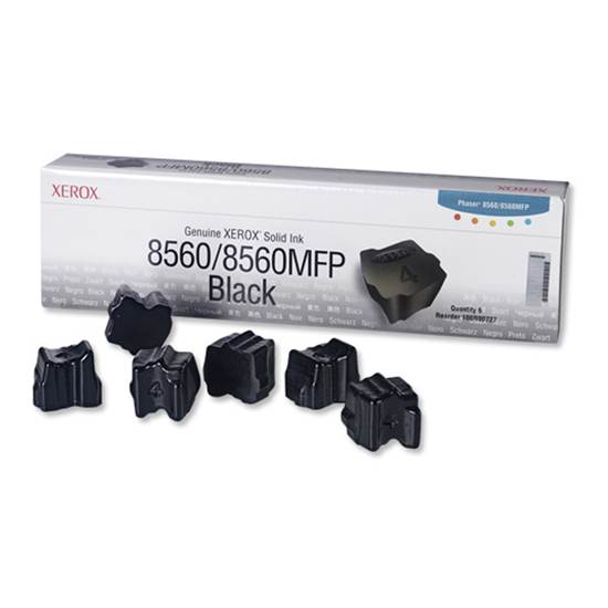 XEROX PHASER 8560 BLACK ColorStix-6pk (108R00727)