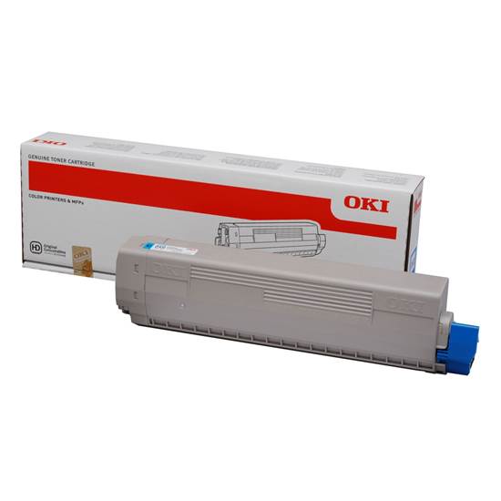 OKI C822 CYAN TONER (7.3k) (44844615)