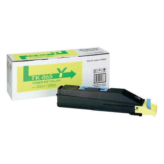 KYOCERA KYOCERA TASKALFA 250ci/300ci YELLOW TONER (12k) (TK-865Y)