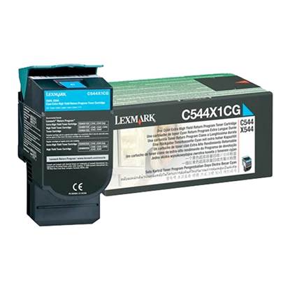 LEXMARK C544/X544 HC CYAN TNR (4k) (C544X1C)