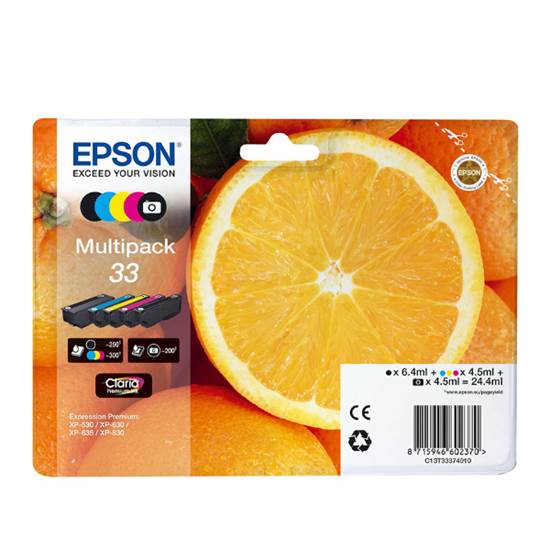 Epson Μελάνι Inkjet Series 33 Multipack (C13T33374011)