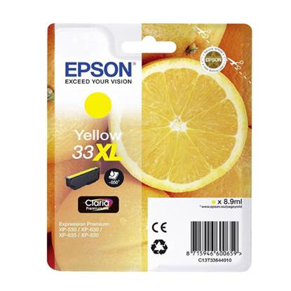 Epson Μελάνι Inkjet Series 33 Yellow XL (C13T33644012)