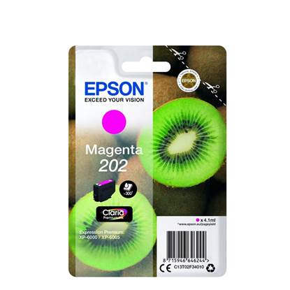 Epson Μελάνι Inkjet 202 Magenta (C13T02F34010) (EPST02F340)