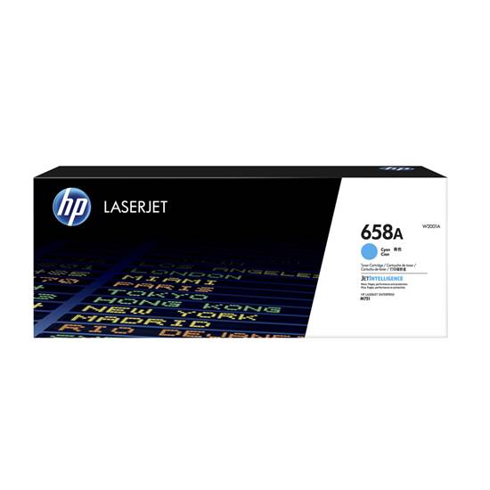 HP 658A Cyan LaserJet Toner Cartridge (6k) (W2001A) (HPW2001A)