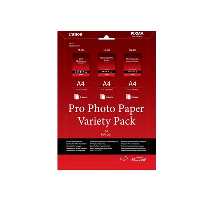 Φωτογραφικό Χαρτί Canon Variety Pack A4 PVP-201 (PT-101, LU-101 & PM-101) (6211B021) (CAN-PVP-201)