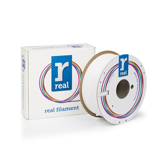 REAL PETG 3D Printer Filament - White - Spool of 3Kg - 1.75mm (REFPETGWHITE3KG)