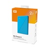 Western Digital My Passport 2TB External USB 3.2 Gen 1 Portable Hard Drive (Blue) (WDBYVG0020BBL-WESN)