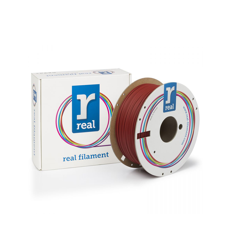 ACI Hellas-REAL PLA Matte 3D Printer Filament - Dark Red - spool of 1Kg -  1.75mm (REALPLAMATTERED1000MM175)