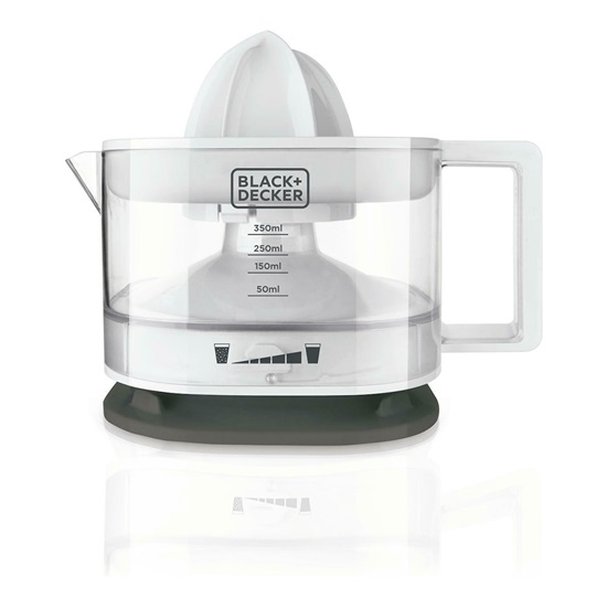 Black & Decker Citrus Juicer 25W White (BXCJ25E) (BDEBXCJ25E)-BDEBXCJ25E