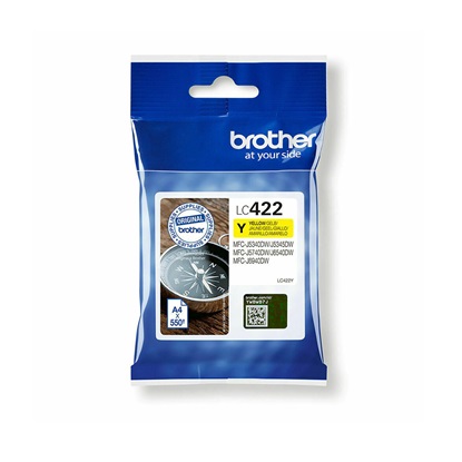 Brother Μελάνι Inkjet LC Yellow Cartridge (LC422Y) (BROLC422Y)-BROLC422Y