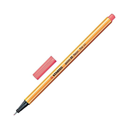 Μαρκαδόρος Σχεδίου STABILO Point 88 0.4 mm (Neon Red) (88/040)-STB88/040