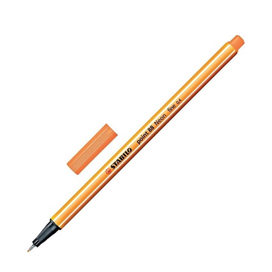 Μαρκαδόρος Σχεδίου STABILO Point 88 0.4 mm (Neon Orange) (88/054)-STB88/054