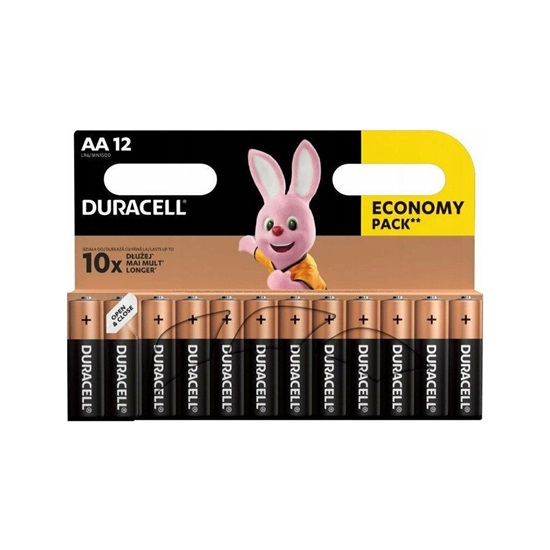 Duracell Αλκαλικές Μπαταρίες AA 1.5V 12τμχ (DRAALR6) (DURDRAALR6)-DURDRAALR6