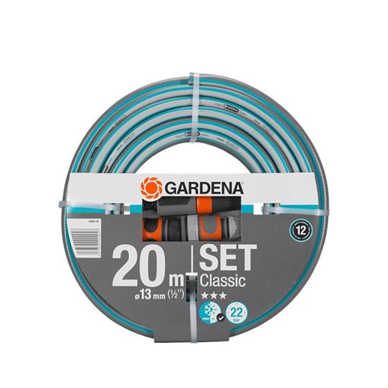 Gardena Λάστιχο Ποτίσματος Σετ Classic 1/2" 20m (18008-20) (GRD18008-20)-GRD18008-20