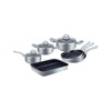 Herzberg 10 Pieces Marble Coated Cookware Set (9016SL) (HEZ9016SL)-HEZ9016SL