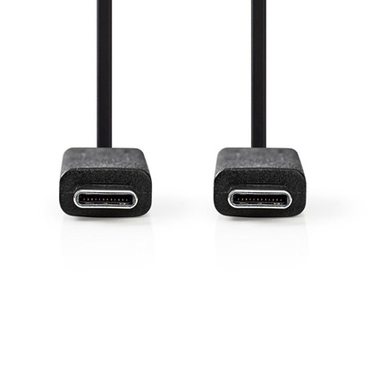 Nedis Regular USB 3.1 Cable USB-C male - USB-C male Black 1m (CCGT64750BK10) (NEDCCGT64750BK10)-NEDCCGT64750BK10