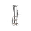 Vasagle Coat Rack with 3 Shelves 43 x 43 x 180 cm (LCR080B02) (VASLCR080B02)-VASLCR080B02