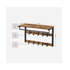 Vasagle Wall Coat Rack with Shelf 65 x 30 x 42 cm (LCR101B01) (VASLCR101B01)-VASLCR101B01