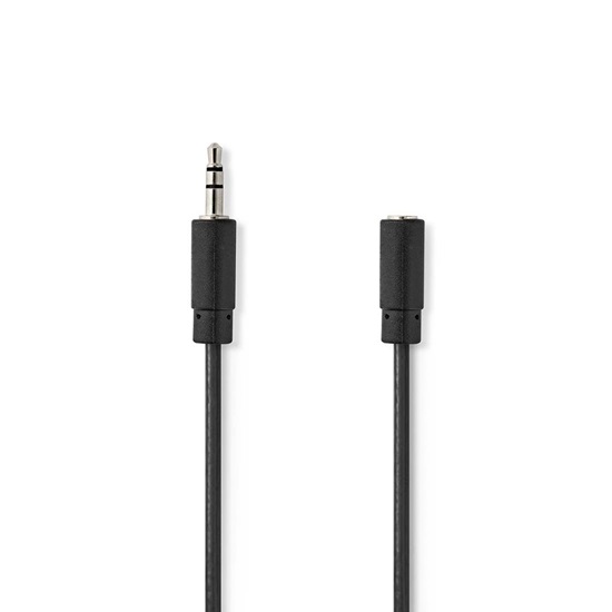 Nedis Audio extension cable 1x Jack 3.5mm female/1x Jack 3.5mm male 3m (CAGB22050BK30) (NEDCAGB22050BK30)-NEDCAGB22050BK30