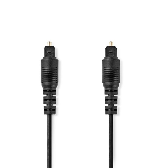 Nedis Audio cable Optical Toslink male/Toslink male 5m Black (CAGB25000BK50) (NEDCAGB25000BK50)-NEDCAGB25000BK50