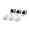 Nedis Network Connector Set RJ45 Male Cat6 10τμχ Grey (CCBW89355GY) (NEDCCBW89355GY)-NEDCCBW89355GY