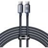 Baseus Crystal Shine Braided USB 2.0 Cable USB-C male - USB-C male Black 2m (CAJY000701) (BASCAJY000701)-BASCAJY000701