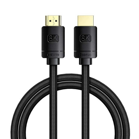 Baseus High Definition Series HDMI 2.1 cable, 8K 60Hz, 3D, HDR, 48Gbps, 1m Black (CAKGQ-J01) (BASCAKGQ-J01)-BASCAKGQ-J01