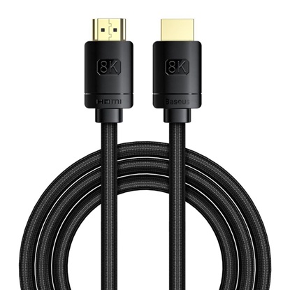 Baseus High Definition Series HDMI 2.1 cable, 8K 60Hz, 3D, HDR, 48Gbps, 3m Black (CAKGQ-L01) (BASCAKGQ-L01)-BASCAKGQ-L01