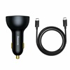 Baseus Car Charger Qualcomm USB 2x USB-C 160W Grey (TZCCZM-0G) (BASTZCCZM-0G)-BASTZCCZM-0G