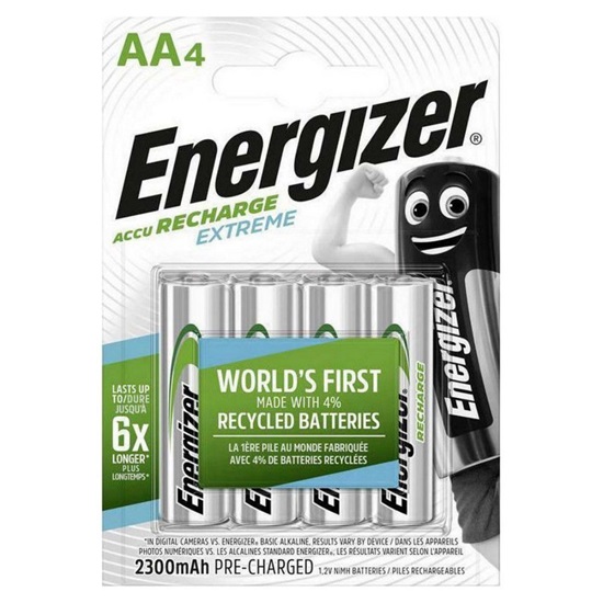 Energizer Extreme Επαναφορτιζόμενες Μπαταρίες AA Ni-MH 2300mAh 1.2V 4τμχ (4609612) (ENE4609612)-ENE4609612