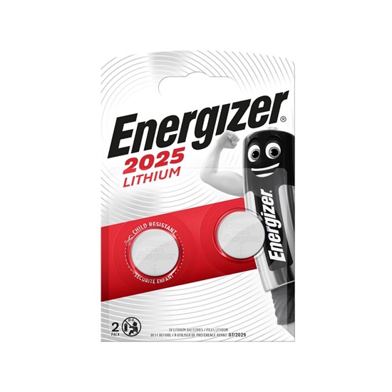 Energizer Μπαταρίες Λιθίου Ρολογιών CR2025 3V 2τμχ (9282115) (ENE9282115)-ENE9282115