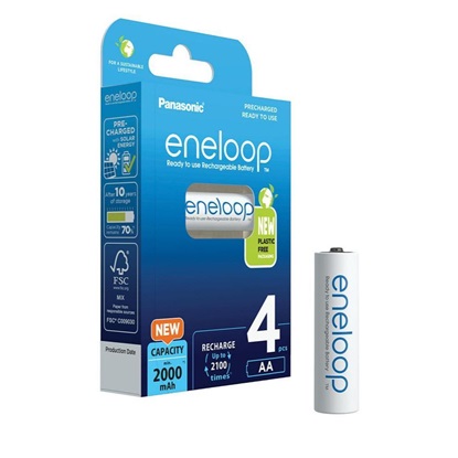 Panasonic Eneloop Επαναφορτιζόμενες Μπαταρίες AA Ni-MH 2000mAh 4τμχ (37941401) (PAN37941401)-PAN37941401