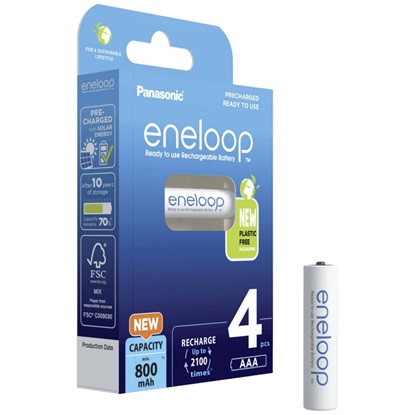 Panasonic Eneloop Επαναφορτιζόμενες Μπαταρίες AAA Ni-MH 800mAh 4τμχ (37941535) (PAN37941535)-PAN37941535