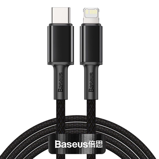 Baseus High Density Braided USB-C to Lightning Cable 20W Μαύρο 2m(CATLGD-A01) (BASCATLGD-A01)-BASCATLGD-A01