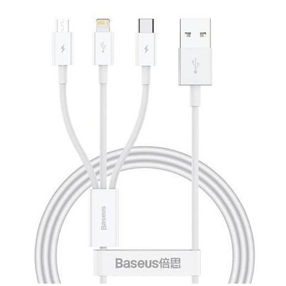 Baseus Superior Regular USB 2.0 to micro USB Cable Λευκό 1m (P10320105221-00) (BASP10320105221-00)-BASP10320105221-00